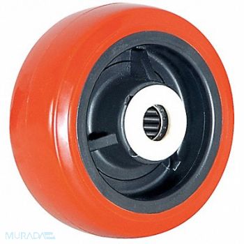 GRAINGER APPROVED PUR Tread on Plastic Core Wheel, 1ULT1