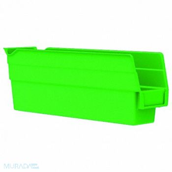 AKRO-MILS Shelf Bin Green Indstr Grd Poly 4 in, 1UMR7