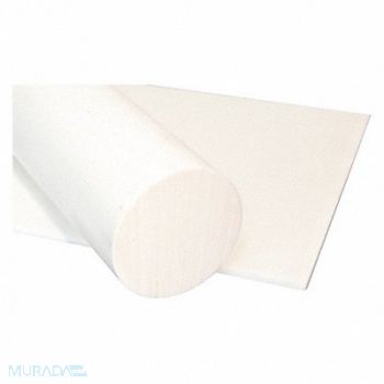 GRAINGER APPROVED Plastic Rod Polyester 2 Dia 6ftL White, 1UVN3