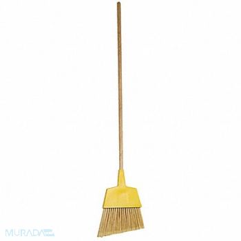 TOUGH GUY Angle Broom 47 in Handle L 12 in Face, 1VAC4
