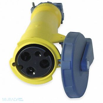 HUBBELL IEC Pin and Sleeve Connector 100A 125V, 1VCH9