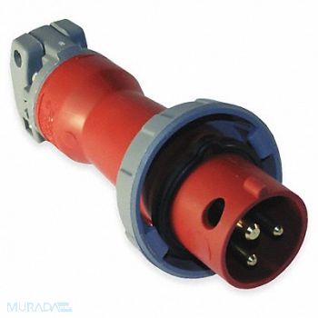 HUBBELL IEC Pin and Sleeve Plug 2P 3W 30A 480V, 1VCK8