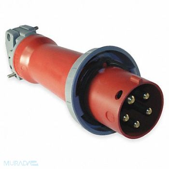 HUBBELL IEC Pin and Sleeve Plug 30 A Red 4Pl, 6C601