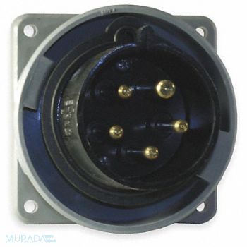 HUBBELL IEC Pin and Sleeve Inlet 30A 347/600V, 1VCR4