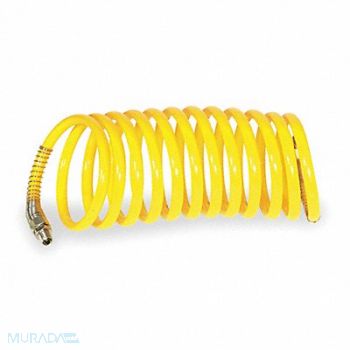 SPEEDAIRE Coiled Air Hose 1/2 ID x 50 ft 170 psi, 1VEJ6