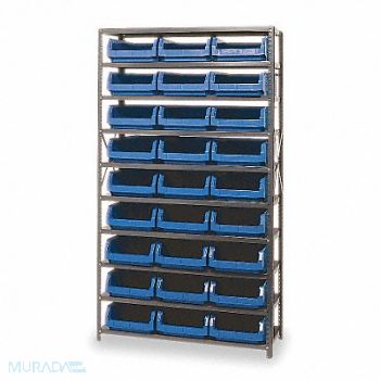 QUANTUM STORAGE SYSTEMS E1528 Bin Shlvng 18inx75inx42in Blue, 1VH20