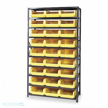 QUANTUM STORAGE SYSTEMS E1528 Bin Shlvng 18inx75inx42in Yellow, 1VH23