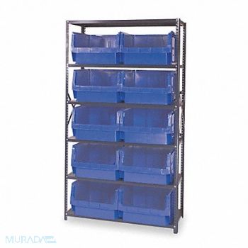 QUANTUM STORAGE SYSTEMS E1531 Bin Shlvng 18inx75inx42in Blue, 1VH32