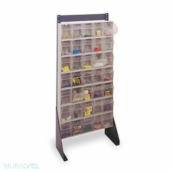 QUANTUM STORAGE SYSTEMS Single Sided Tip-Out Stand PwdrCtd 52 in, 1VH37