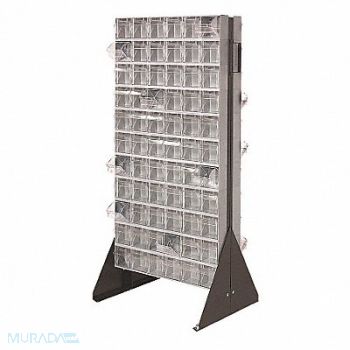QUANTUM STORAGE SYSTEMS Double Sided Tip-Out Bin Rack 52 in, 1VH38