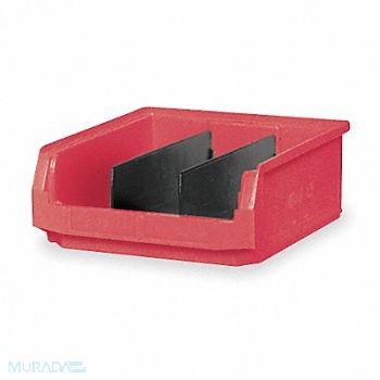 QUANTUM STORAGE SYSTEMS F0817 Bin Red Polyethylene 5 7/8 in, 1VH43