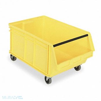 QUANTUM STORAGE SYSTEMS D5569 Mobile Bin Yellow PP 14 7/8 in, 1VH64