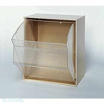 QUANTUM STORAGE SYSTEMS G4993 Tip-Out Bin Ivory Unfinished 13 7/8 in, 1VH65