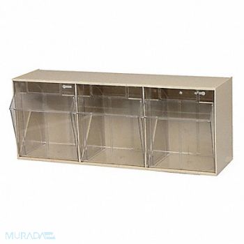 QUANTUM STORAGE SYSTEMS F1572 Tip-Out Bin Ivory Unfinished 9 1/2 in, 1VH70