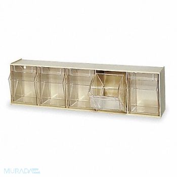 QUANTUM STORAGE SYSTEMS F1574 Tip-Out Bin Ivory Unfinished 6 1/2 in, 1VH74