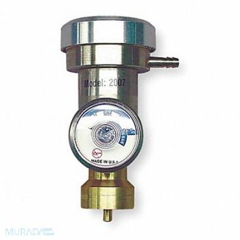 INDUSTRIAL SCIENTIFIC Gas Regulator Demand Flow Steel, 1VL26