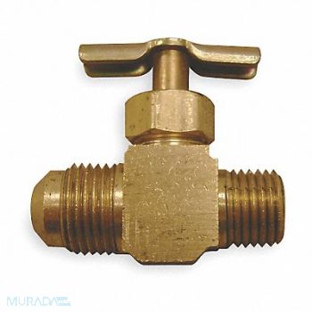 EATON WEATHERHEAD Needle Valve Straight Brass 1/4 x 3/8 In, 1VPW9