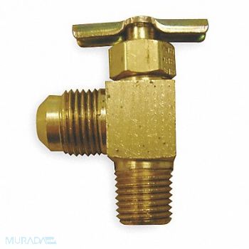 EATON WEATHERHEAD Needle Valve Angled Brass 1/4 x 3/8 In., 1VPX4
