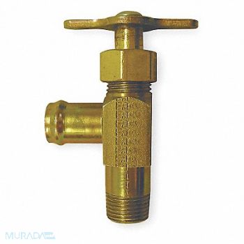 ANDERSON METALS Drain Cock Steel MNPT x Hose 3/8 In, 1VPY6