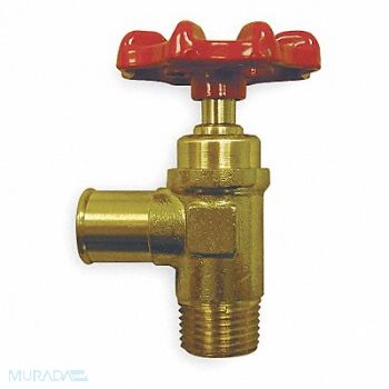 ANDERSON METALS Drain Cock Brass MNPT x Hose 1/2 In, 1VPZ1