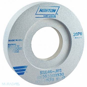 NORTON Grinding Wheel 12x2x5 Rec 2/S 7.5x1/2 CA, 1VUN7