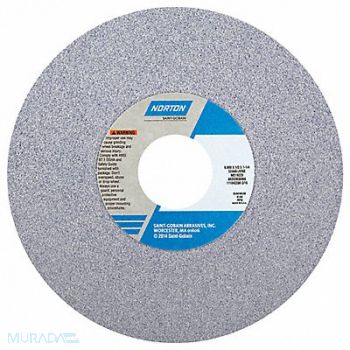 NORTON Dish Grinding Whl 6x1/2x1-1/4 AO 60G PK5, 1VUR2