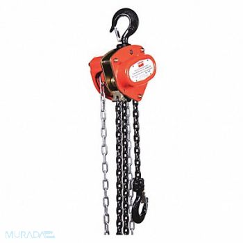 DAYTON Manual Chain Hoist 2000 lb Lift 20 ft., 1VW57