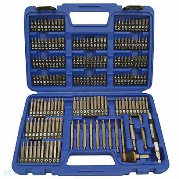 WESTWARD Screwdriver Bit Set 175 Pcs. 1/4 Shank, 1VXP2
