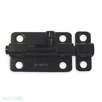 GRAINGER APPROVED Slide Barrel Bolt Black 3 In, 1VZZ6