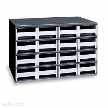 AKRO-MILS G2391 Bin Cab 16GrayDrwr Gray 11 H GrayDrwr, 1W901