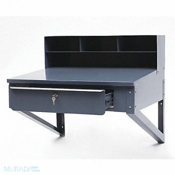 GRAINGER APPROVED Shop Desk 34-1/2 x 30-1/2 x 30 In Gray, 1W952