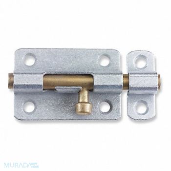 GRAINGER APPROVED Barrel Bolt Galvanized, 1WAC1