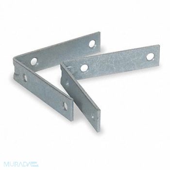 GRAINGER APPROVED Corner Brace Steel 7/8 Wx4 In L PK2, 1WDE5