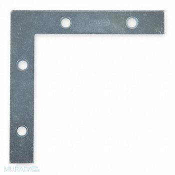 GRAINGER APPROVED Flat Corner Brace Steel 5/8 In W, 1WDK8