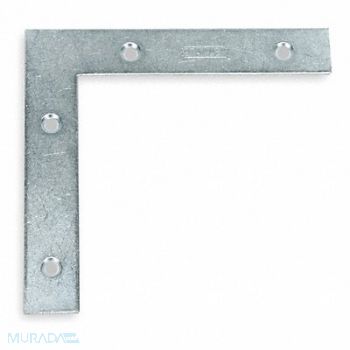GRAINGER APPROVED Flat Corner Brace Steel 7/8 In W, 1WDK9