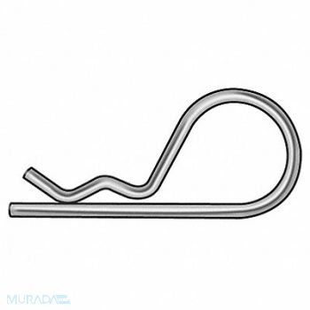 GRAINGER APPROVED Cotter Pin Hairpin 9/64 Dx2-3/4 L PK25, 2UJP4