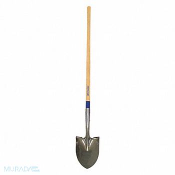 WESTWARD Round Point Shovel 48 In.Handle 14 ga., 1WG31