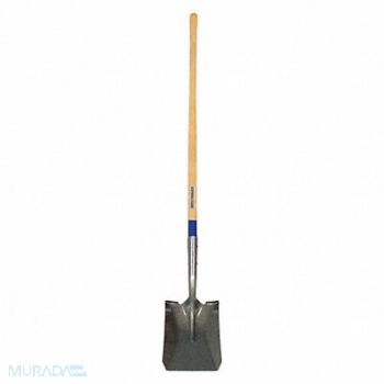 WESTWARD Square Point Shovel 48 In.Handle 14 ga., 1WG32