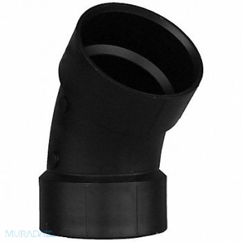 GRAINGER APPROVED 45 Elbow 3 in Schedule 40 Socket Black, 1WJA3