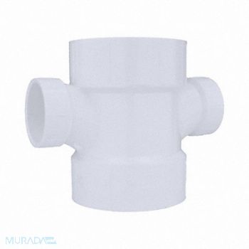 GRAINGER APPROVED Double Sanitary Tee PVC 4 x 4 x 2 x 2 in, 1WJN9