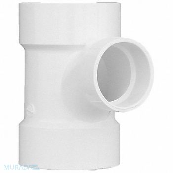 GRAINGER APPROVED Sanitary Reducing Tee PVC 3 x 3 x 2 in, 1WJP8