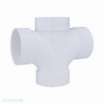 GRAINGER APPROVED Double Sanitary Tee Schedule 40 4 in, 1WJT4