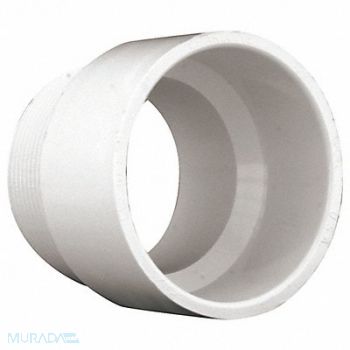 GRAINGER APPROVED Male Adapter Schedule 40 3 in White, 1WKG7