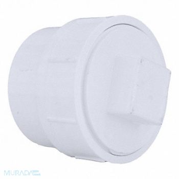 GRAINGER APPROVED Cleanout Adapter with Plug 4 in PVC, 1WKR9