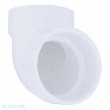 GRAINGER APPROVED 90 Vent Elbow Schedule 40 2 in White, 1WKT5