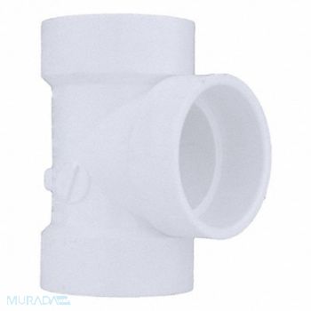 GRAINGER APPROVED Vent Tee Schedule 40 1 1/2 in White, 1WKU8
