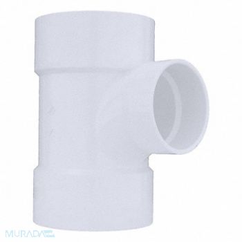 GRAINGER APPROVED Sanitary Reducing Tee PVC 6 x 6 x 4 in, 1WKV3