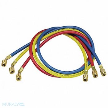 YELLOW JACKET Manifold Hose Set 60 In Red Yellow Blue, 1WLH1