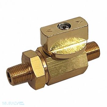 GRAINGER APPROVED Ball Valve 1/4 MNPT x MNPT Brass, 1WMN5