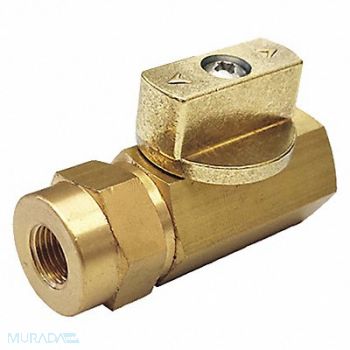 GRAINGER APPROVED Brass Ball Valve Inline FNPT 1/4 in, 1WMN6